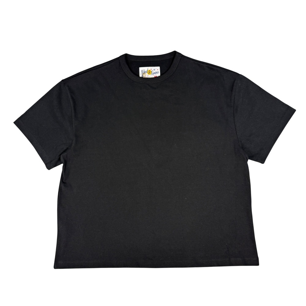 Naked & Famous Denim Strong Tee Heavyweight 11oz Boxy Black L NWOT $89 Canada